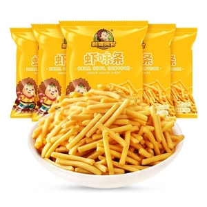 刺猬阿甘 虾条网红零食爆款追剧小零食16g*5袋