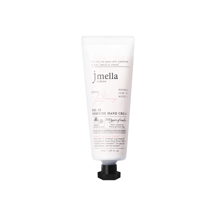 JMELLA NO.01 Perfume Hand Cream, Blooming Peony, 1.69 fl.oz