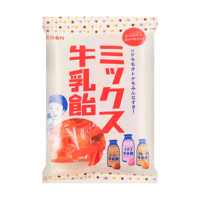 日本RIBON理本 混合口味 牛奶糖 100g