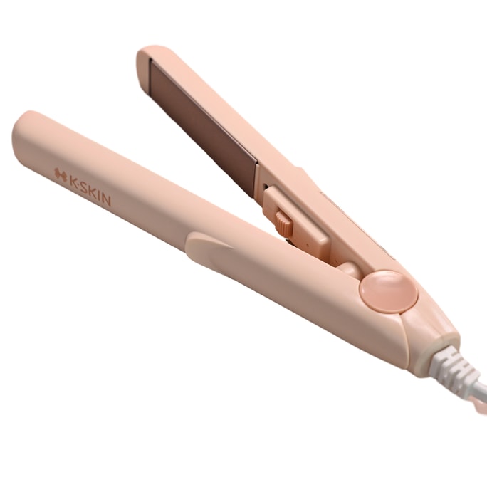 Dual-Use Mini Hair Curling Iron And Straightener Stick - Easy And Convenient Hair Styling Tool  K7 Pink 1pcs