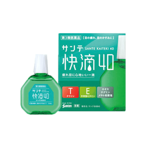 [일본에서 온 다이렉트 메일] SANTEN 산텐 안구 초점 수정, 흐릿함 ​​완화, 편안한 퀵 드롭 40 점안액 15ml