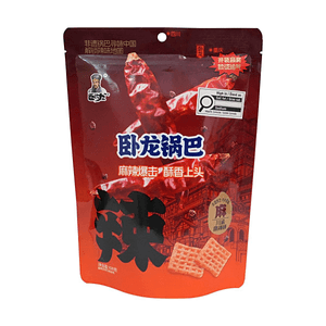 卧龙 锅巴川渝麻辣味 108g【非遗工艺】【麻辣爆击】