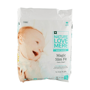 Magic Slim Fit Pants Diaper, XL Size 22.05-30.86lb, 18 Pcs, Body-Contour Slim Hypoallergenic【Sleek Fit】