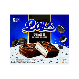 HAITAI Oh yes! Cookie and Cream Cakes - 12 Pieces, 12.69oz