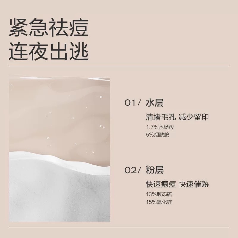 【中國直郵】 大水滴 3點祛痘精華祛痘精華液套裝10ml