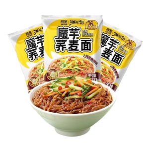 A Kuan Konjac Buckwheat Noodles Dry Mix 173g*1 Bag Instant and Easy to Prepare Noodles Convenient Noodles Fast Food [Low Fat, Low Calorie, Meal Replacement for Weight Loss]