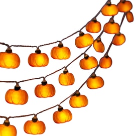Halloween Led Ambient Light String - Pumpkin 1.5-Meter 10 Lights 1pack
