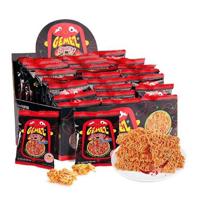 インドネシア GEMEZ インドネシア チキンヌードル スナック 辛口 420g 14g*30