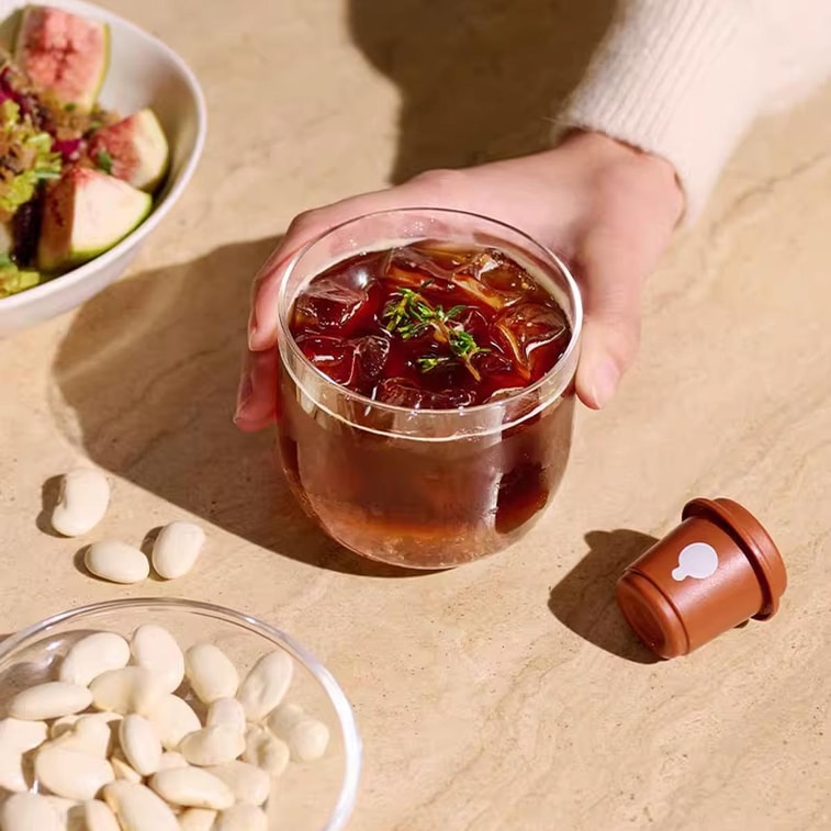 Solid Beverage Freeze Dried Instant Coffee, 10cups, Bulletproof Coffee, White Kidney Bean *2【2 Packs】 6