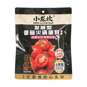 小龍坎 發酵型番茄火鍋底料 240g【發酵工藝】【鮮甜美味】【0添加】