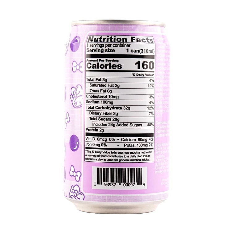 台湾阿舍食堂 美乐蒂波霸奶茶 香芋口味 310ml 3