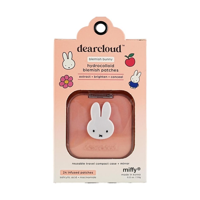 Miffy Hydrocolloid Blemish Patches Blemish Bunny (Salicylic Acid + Niacinamide 24 PCS)