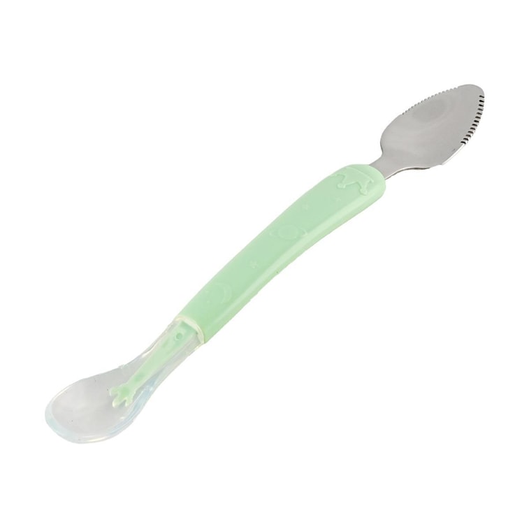 Double-ended Fruit Puree Spoon - Mint Green 3