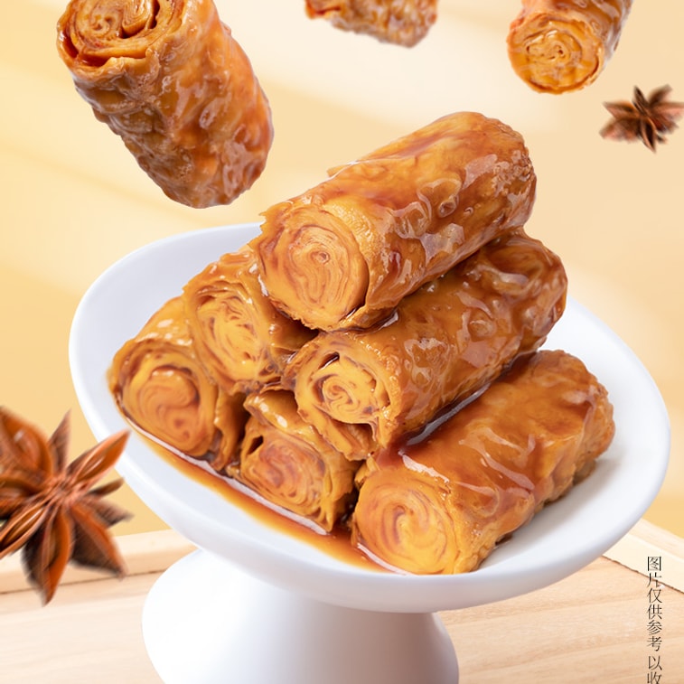 Sweet rolled bean curd spicy strip hand-torn bean Curd five flavors 120g 4