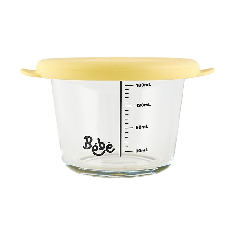 밀폐형 유리 이유식 용기 (BPA-Free, 노란색 3개입) 8