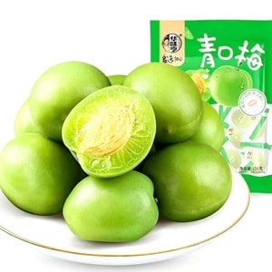 Crispy Green Plum 120g | Sweet & Sour Preserved Plums | Seedless Crunchy Dried Fruit Candy | New Year Party Treat | Office & Student Snack