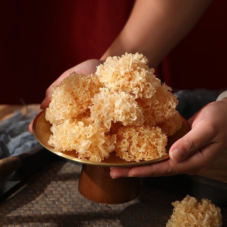 Organic silver ear pure natural additive-free linden silver ear dry goods easy to cook easy to produce gum snow ear white wood ear sulfur-free ear 130g 8