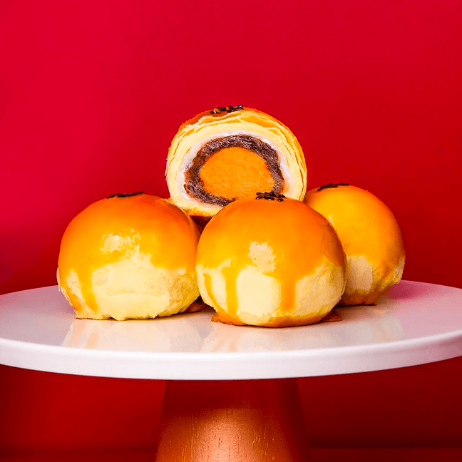 轩妈 蛋黄酥礼盒 雪媚娘夹心面包糕点 9枚装 360g【销量TOP1 无敌好吃】