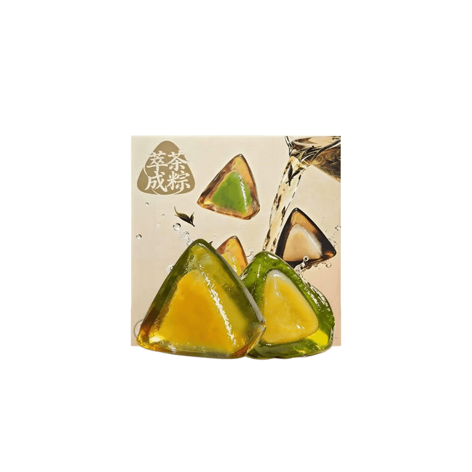 Ice Tea Soup Glutinous Rice Dumplings, Crystal Star Glutinous Rice Dumplings, Tie Guan Yin - Golden Sand Mango 220g (55g*4 pieces)