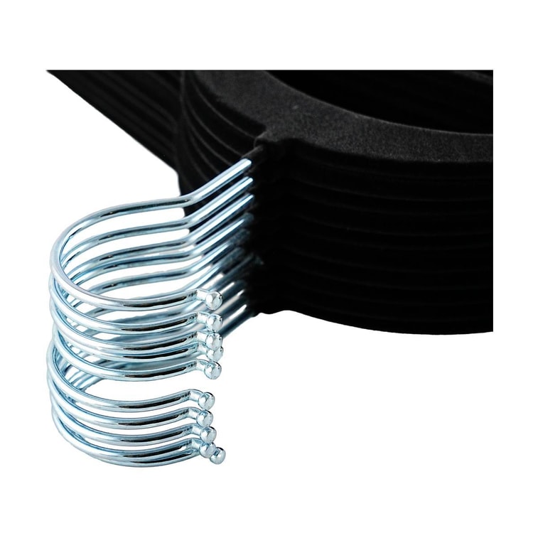 검정색 벨벳 일반 옷걸이 10개 세트 3