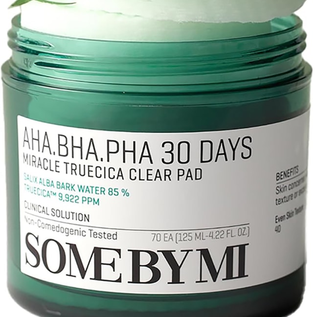 韩国 Some By Mi 的 AHA BHA PHA 30 天温和去角质 妆前化妆湿敷棉片 70 片 【油痘肌必入】新旧包装随机发