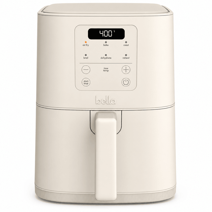 貝拉時光 bella 4Qt Slim Air Fryer, 廚具 6 種預設烹飪選項 燕麥奶