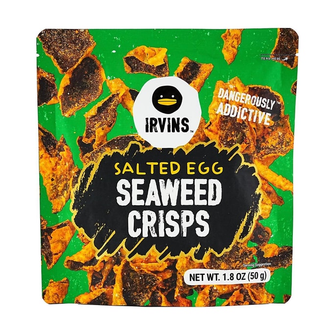 Salted Egg Seaweed Crisps Original Flavor 1.76oz【Must-Try Snack】