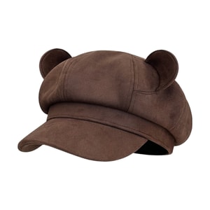 Bear-ear Suede Beret Provides Sun Prowarmth Wind Protection And Shade In Autumn And Winter 1PC