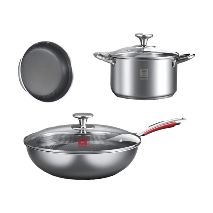 KBH Stainless steel pot  three-piece set 