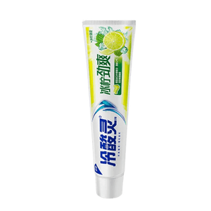 【中国直邮】 冷酸灵 洁白牙齿减轻牙渍 口气清新抗敏感 冰柠劲爽牙膏170g