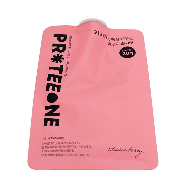 プロテインパウダー プロテインシェイク パウチ ストロベリー風味 1.41オンス【Oliveyoung HOT】 4