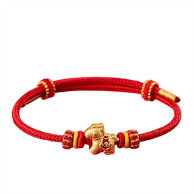 Lucky Red Bracelet for Your Zodiac Year: Hand-Knotted Protective Charm Peace & Prosperity Bracelet Unisex Style 1 Piece