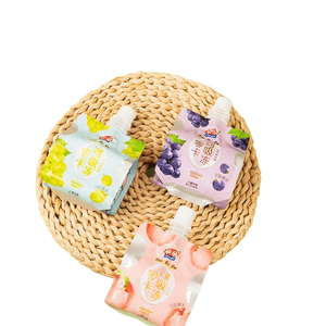 Peppermint 0 Calories 0 Fat 0 Sugar Suckable Jelly Containing Vitamin E, 3 Flavors, 100g Per Bag * 3 Bags