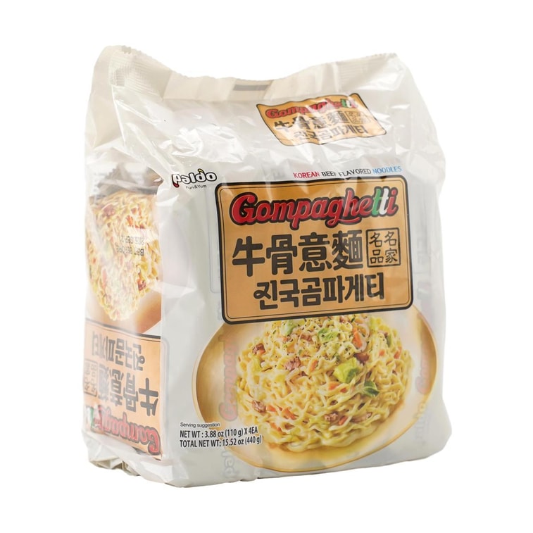 Gompaghetti Korean Beef Flavored Noodles , 3.88 oz*4 3