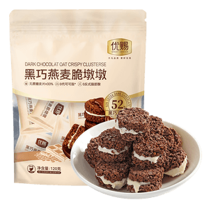유씨 다크 초콜릿 치즈 귀리 크런치 120g [코코아 버터 0g, 트랜스 지방산 0g] 무설탕 귀리