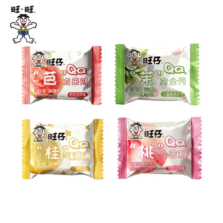 Wangzizi QQ Candy Fruit Flavor Peeling Soft Candy Peach Jasmine
