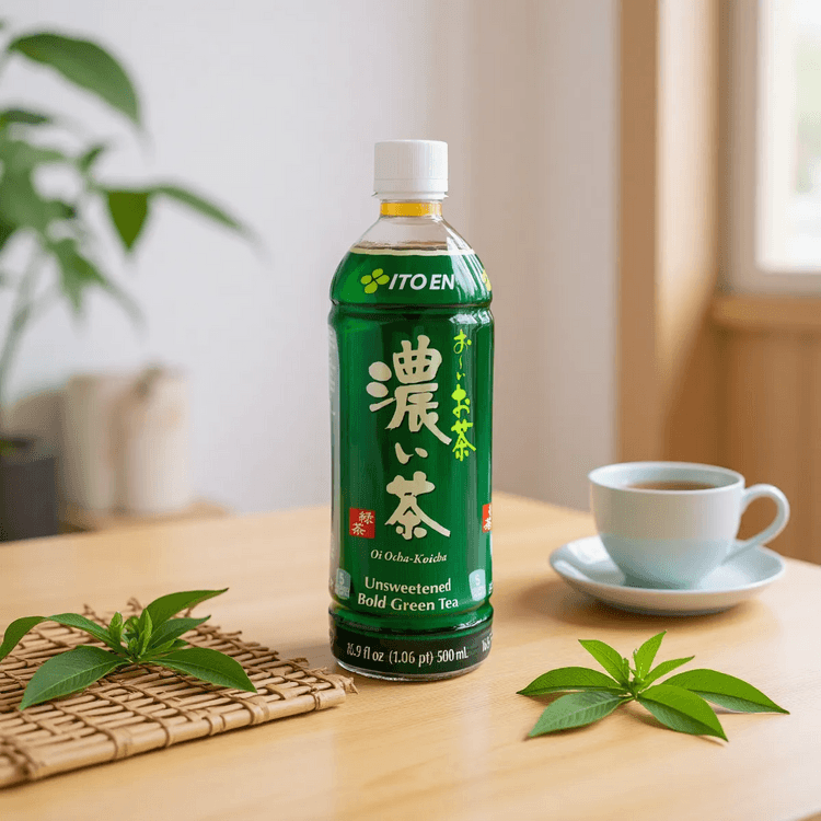 ITO EN Oi Ocha Koicha Unsweetened Blod Green Tea, 16.9 fl oz【 Low