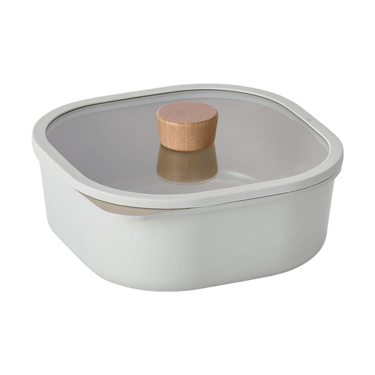 FIKA Objet comfort Reserve 다이캐스팅 알루미늄 조리도구 7개 세트 실리콘 뚜껑 포함 - 아이보리(T-코팅, 콜드 스프레이 유도형) 8