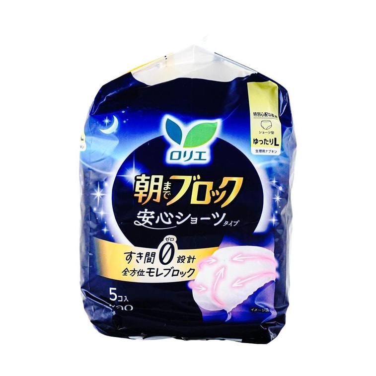 Leakproof Overnight Disposable Period Underwear for Women, Large, Loose Fit, 5ct 6