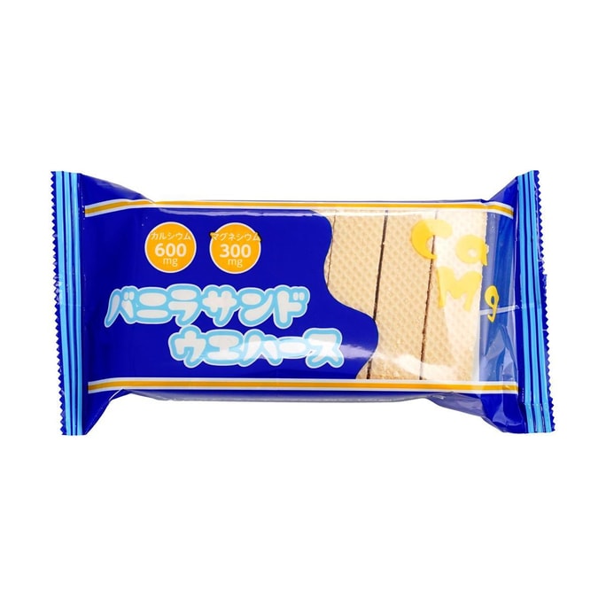 日本中新制果 香草夹心威化饼干 84g【富含钙&镁】