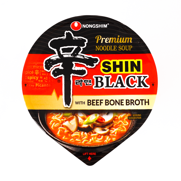 韩国NONGSHIM农心 SHIN辛拉面 韩式泡面 黑色 杯装 101g【aespa同款】 7