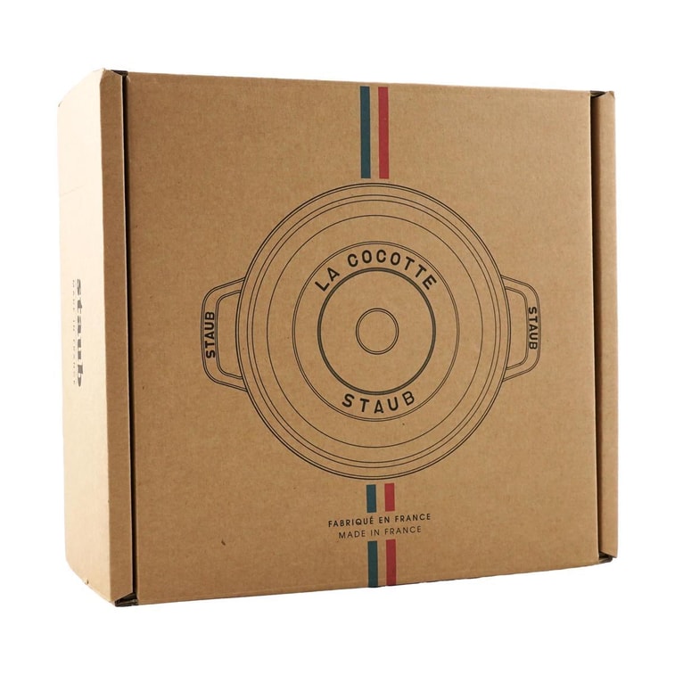 法国STAUB珐宝 铸铁锅 海鲜锅焖锅汤锅 多功能珐琅锅 4.73L 牡丹粉 14