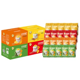 【中国直邮】 什夫 大黄米锅巴 休闲追剧解馋小零食   四味混合【烤肉+麻辣+芝士+海苔】随机发【41.6g/包*10包】