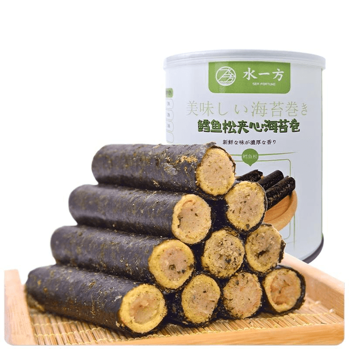 [중국 직송] 슈이이팡 김 샌드위치 바삭한 대구실 김롤 100g*1캔