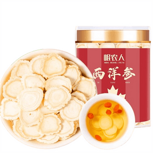 Authentic American Ginseng Tablets - No Premium Grade - Wild Ginseng From - Chinese Ginseng Tablets - Cut Into Slices - Imported - 100g Per Jar