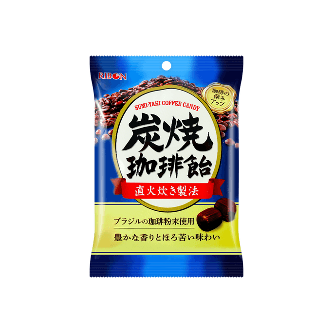 日本RIBON 炭燒咖啡糖 108g