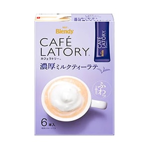 [최신 배송 포장] [일본 직송] AGF 블렌디 라토리 리치 인스턴트 커피 로얄 밀크티 6팩 블루