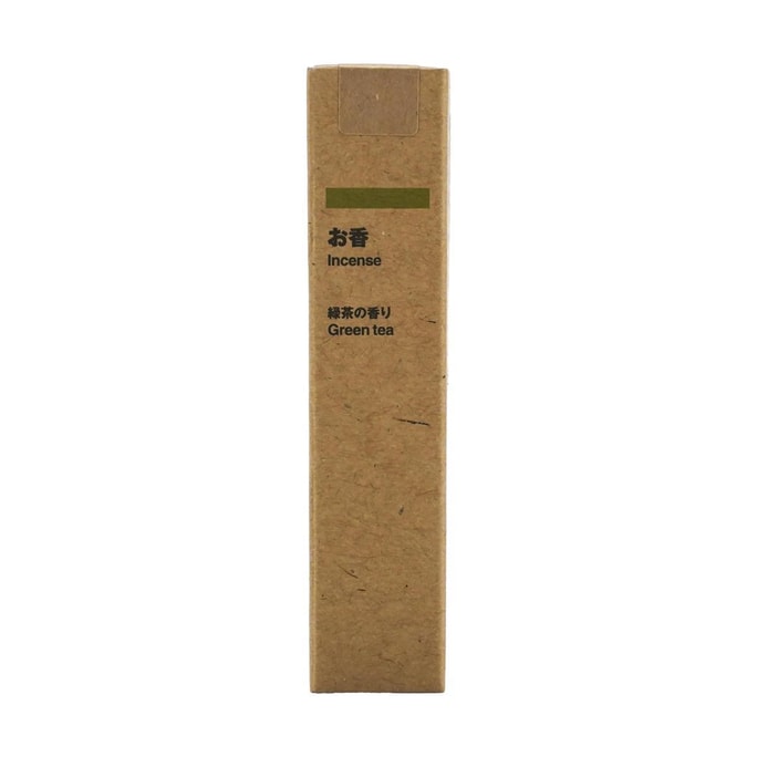日本MUJI无印良品 线香 室内熏香安神 绿茶香 12支