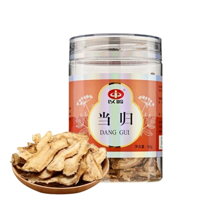 Angelica Sinensis Herbal Supplement - Qi and Blood Tonic/Menstrual Regulation and Pain Relief - Sulfur-Free 80g/bottle