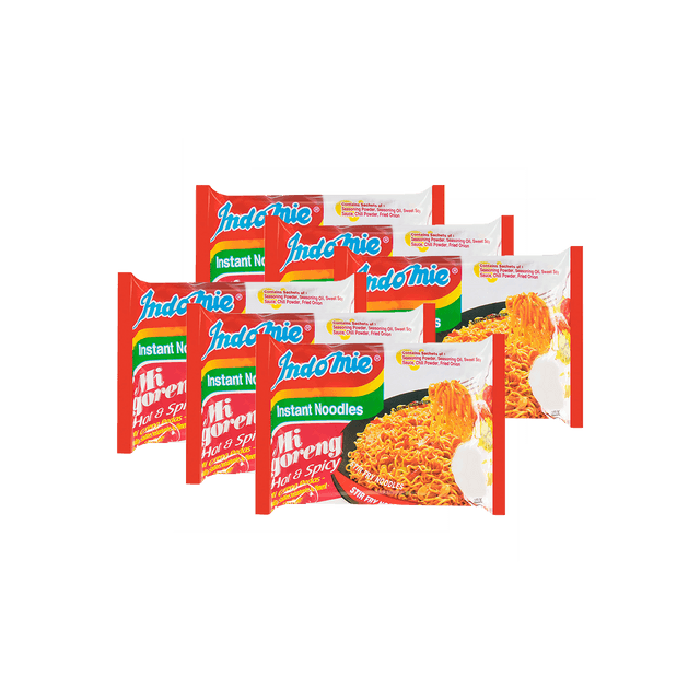 Indomie 【Value Pack】Mi Goreng Pedas - Hot & Spicy Stir-Fried Instant  Noodles, 6 Packs * 2.82oz - Yamibuy.com